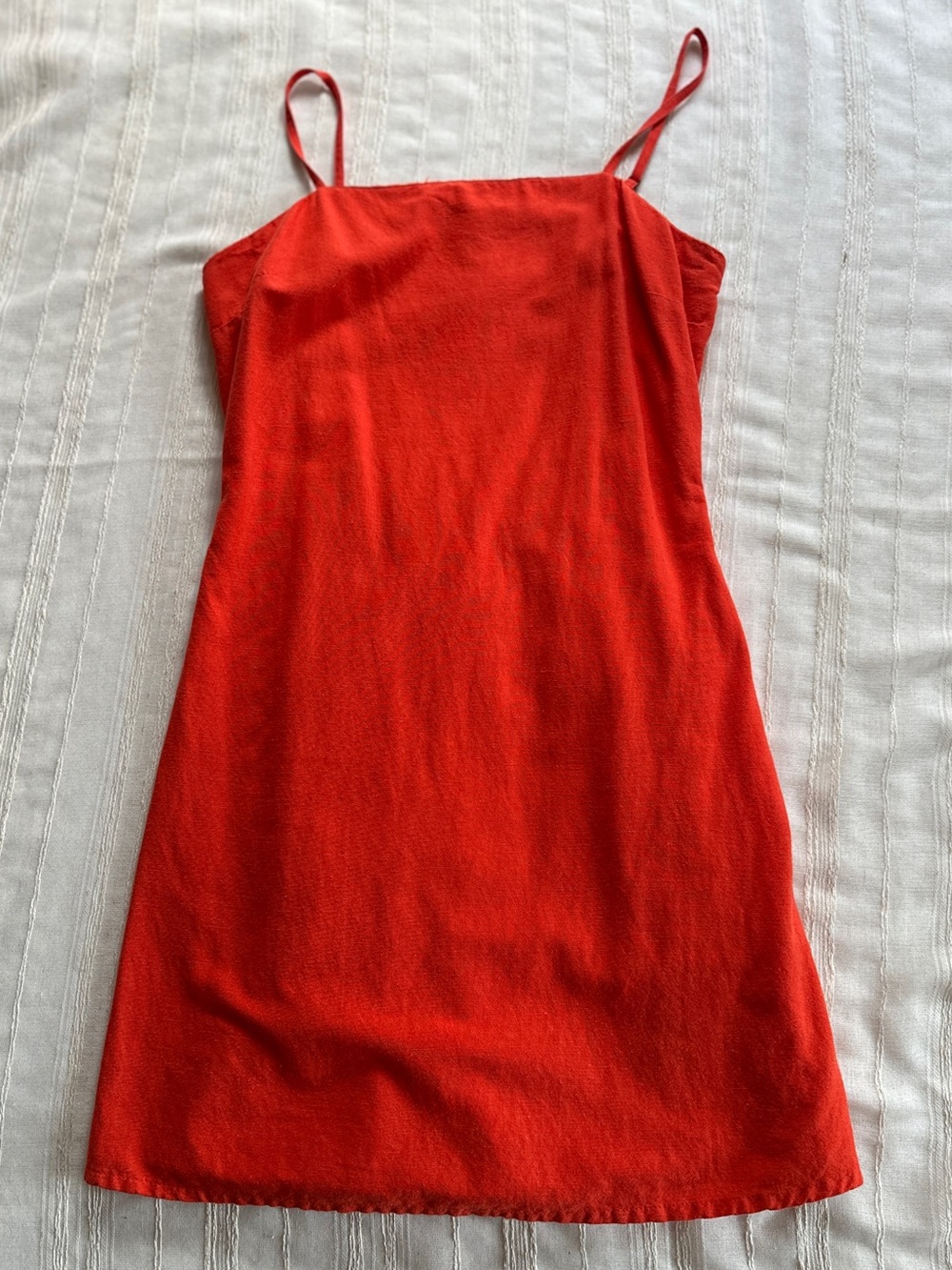 JAPNA Linen Blend Cami Smocked Mini Dress | Women’s S